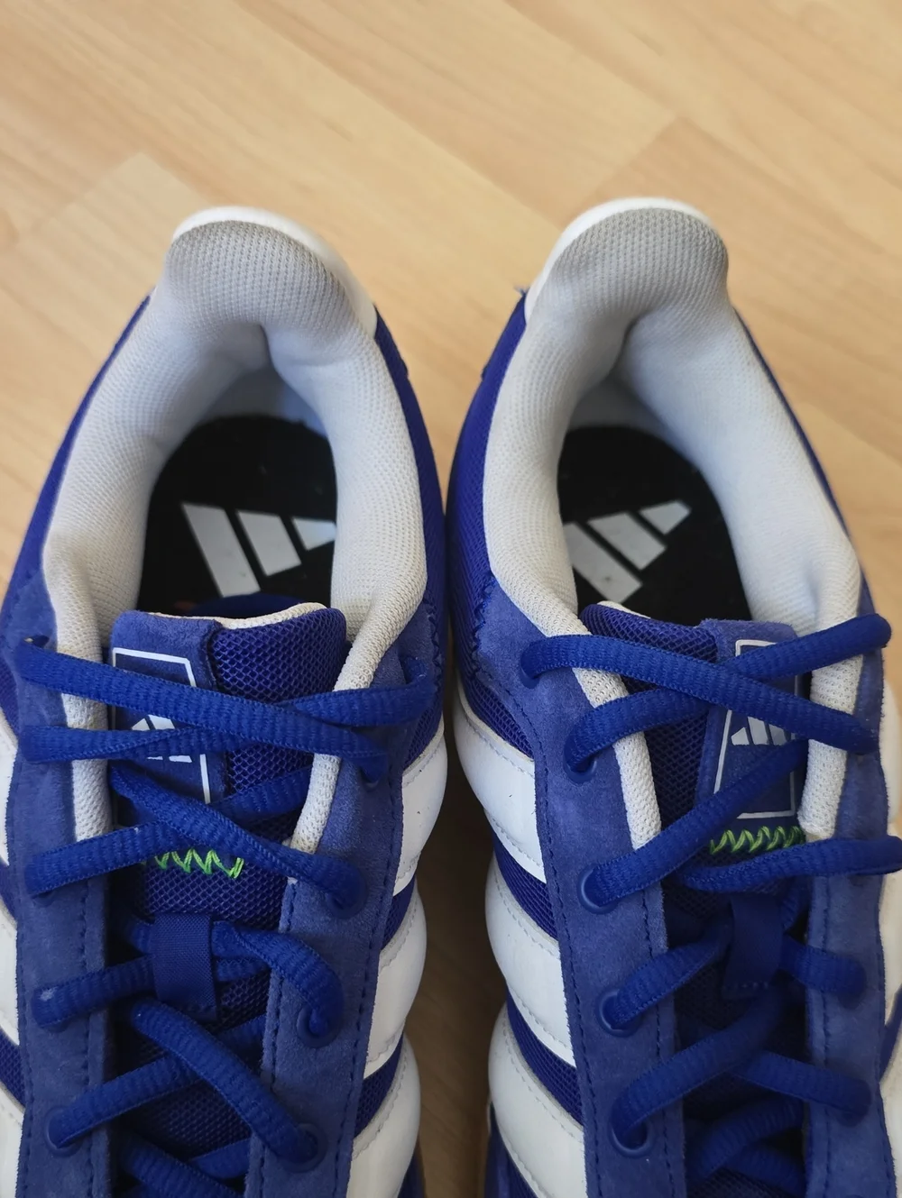 Adidas Men's Handball Spezialist Indoor Lucid Blue/White/Lucid Lemon Size 7.5